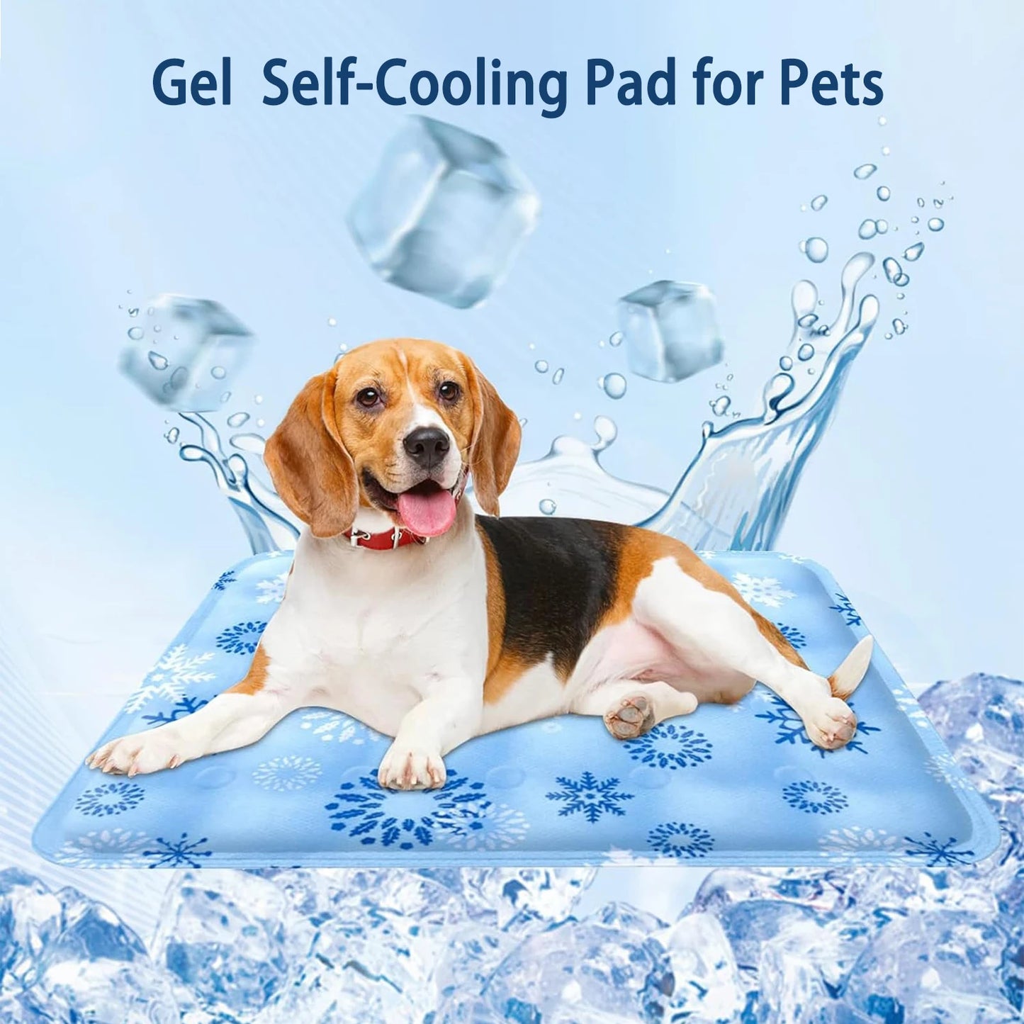 Instant Cool Gel Pet Mat for Dogs & Cats, Durable Comfort