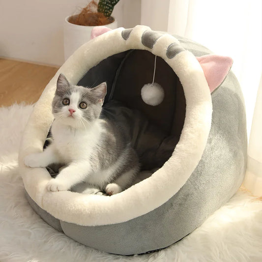 Luxurious Deep Sleep Pet Bed for Cats & Small Dogs - Foldable, Washable