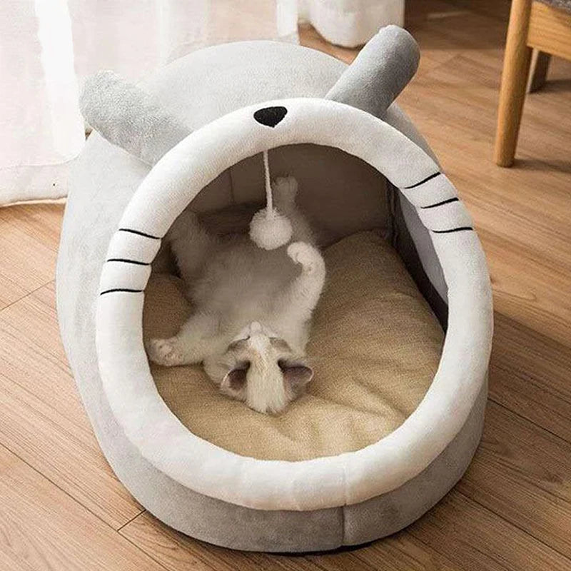 Luxurious Deep Sleep Pet Bed for Cats & Small Dogs - Foldable, Washable